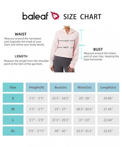 Women's Half Zip Cropped Sweatshirt High Neck Long Sleeve Crop Pullover Athletic Ribbed Corset Hems Cozy Pink-hoodie $20.70 A...