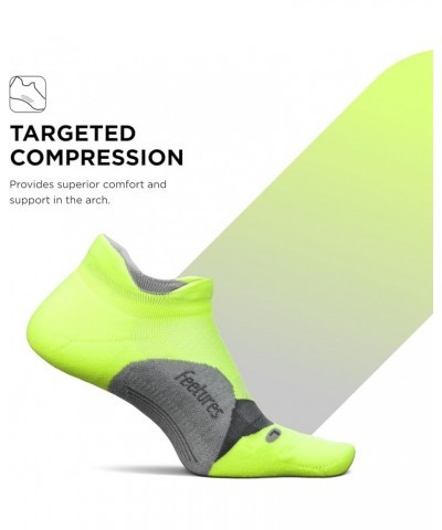 Elite Light Cushion No Show Tab Ankle Socks - Sport Sock with Targeted Compression - (1 Pair) New Lightning $9.20 Activewear