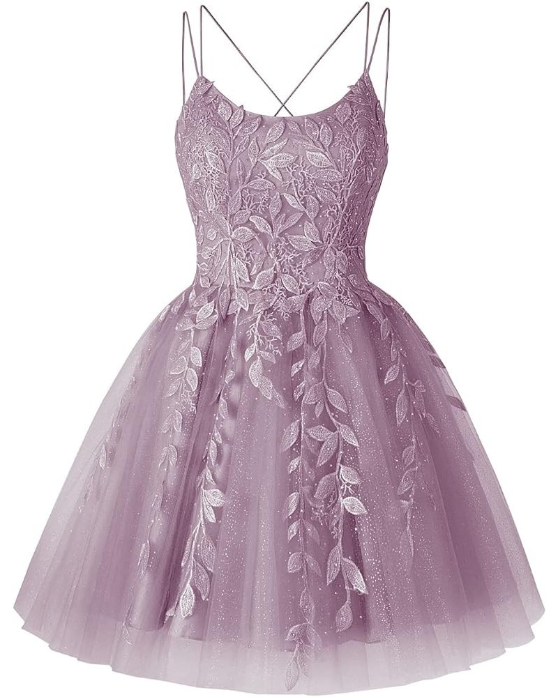 Sparkly Homecoming Dresses with Pockets Prom Dresses Short Teens Glitter Lace Cocktail Party Dress RO067 Wisteria $32.20 Dresses