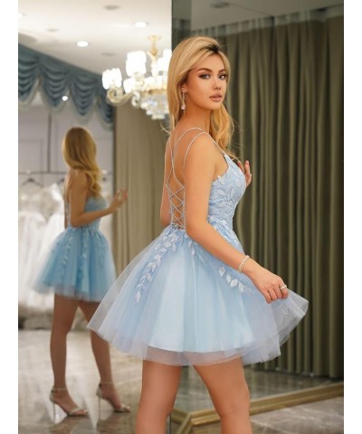 Sparkly Homecoming Dresses with Pockets Prom Dresses Short Teens Glitter Lace Cocktail Party Dress RO067 Wisteria $32.20 Dresses