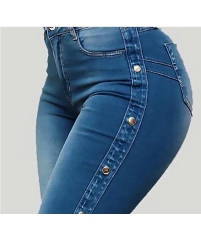 Bell Bottom Jeans for Women High Waisted Stretch Skinny Wide Leg Classic Flared Denim Pants Black $20.89 Jeans