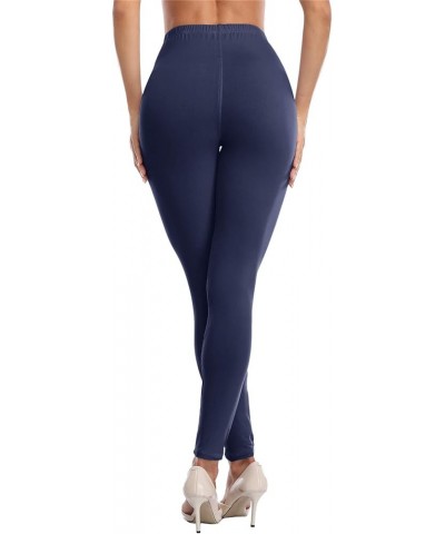 Womens Ankle Length Leggings Buttery Soft High Waisted Stretch Basic Solid Full Length Leggings Pants Navy $8.69 Others