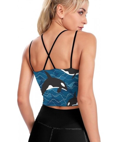 Women's Summer Racerback Sports Bras Vest Underwear Yoga Bras Design90 $10.91 Lingerie