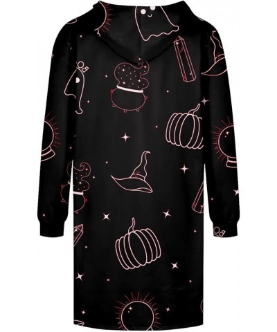 Sweatshirt Dress Women's Fashion Casual Print Long Sleeve Drawstring Hoodie Sweatshirt Dress Hot Pink $13.56 Hoodies & Sweats...