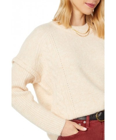 Kiawah Cable Crew Heather Powder $25.30 Sweaters