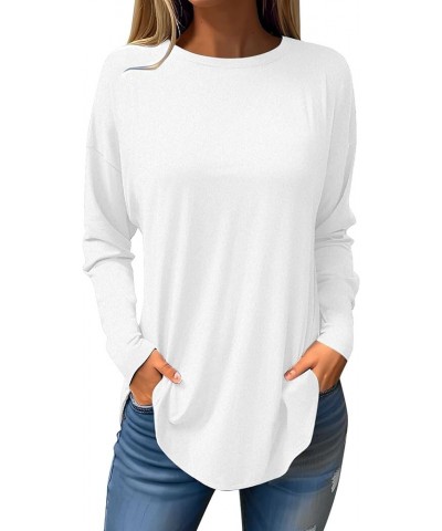 Womens Casual 3/4 Lenght Sleeve Tops Trendy Loose Shirts Crewneck Printed Cute Blouse Graphic Tees Tunics Zl1 White $8.69 Blo...