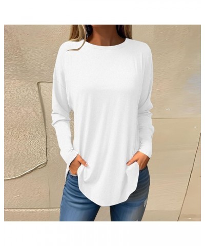 Womens Casual 3/4 Lenght Sleeve Tops Trendy Loose Shirts Crewneck Printed Cute Blouse Graphic Tees Tunics Zl1 White $8.69 Blo...