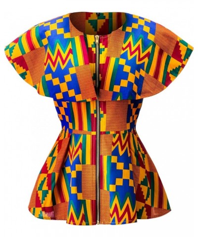 Women African Print Top Ankara Dashiki Shirt C $21.59 Tops