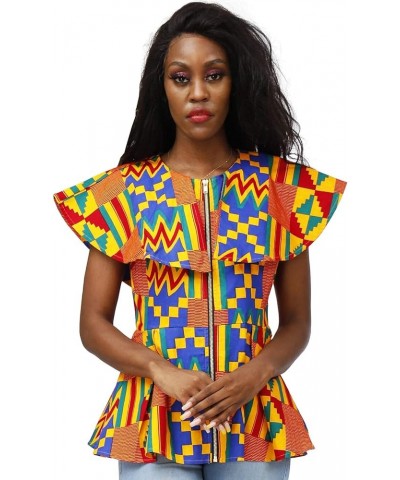 Women African Print Top Ankara Dashiki Shirt C $21.59 Tops