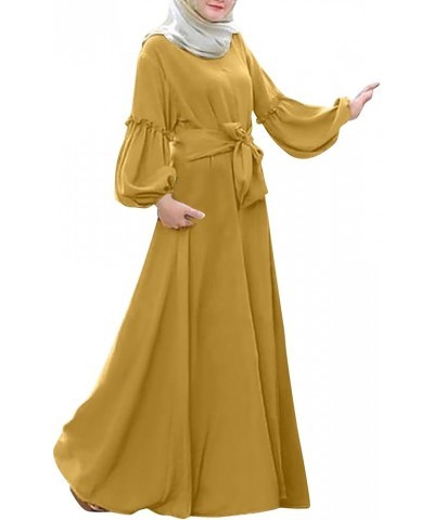 Avanos Abayas for Women Muslim Dress Jilbab Muslim Clothes Niqab Khimar, Instant Modest Prayer Clothes Islamic X2-yellow $9.4...