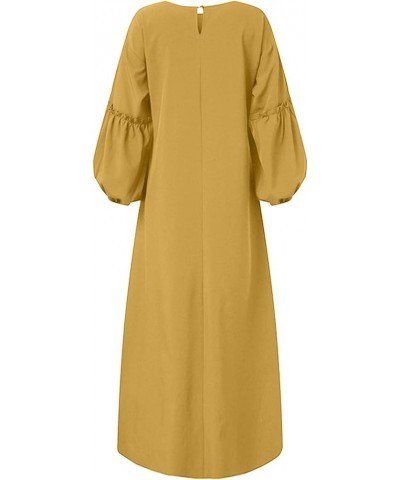 Avanos Abayas for Women Muslim Dress Jilbab Muslim Clothes Niqab Khimar, Instant Modest Prayer Clothes Islamic X2-yellow $9.4...