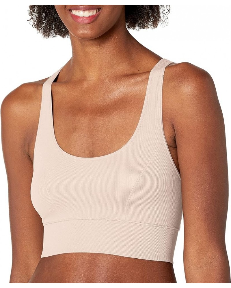 Women's Feel Good Seamless Wireless Crop Tank Dm2304 Sandshell $9.65 Tanks