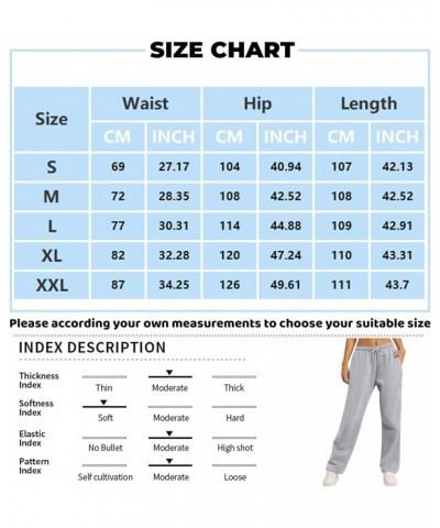 Fleece Wide Leg Sweatpants Women Stretch Drawstring Waist Straight Leg Sweatpants Baggy Joggers Yoga Pants with Pocket B04-li...