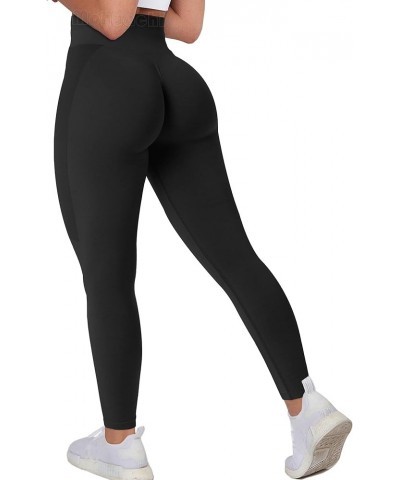 Butt Lifting Workout Leggings for Women High Waisted Yoga Pants Scrunch Butt Gym Seamless Booty Tights (1) Black $10.00 Activ...