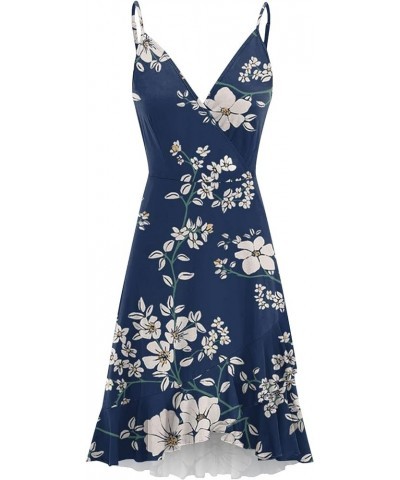 Women's Sexy Summer Dresses Dress Beach Knee Length Dress Adjustable Sling Dress Trendy Dresses 2023 D-navy $11.16 Dresses