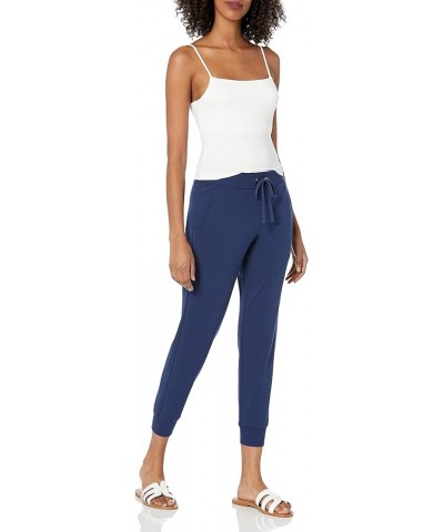 Women's Grace Supersoft Stretch Rib-Cuff Jogger Navy $12.89 Leggings