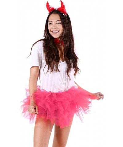 Adult Women's 5 Layered Tulle Ballet Tutu Skirt-Assorted Colors Rose 1 $16.81 Skirts