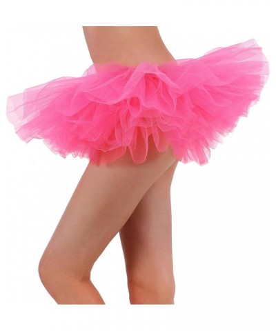 Adult Women's 5 Layered Tulle Ballet Tutu Skirt-Assorted Colors Rose 1 $16.81 Skirts