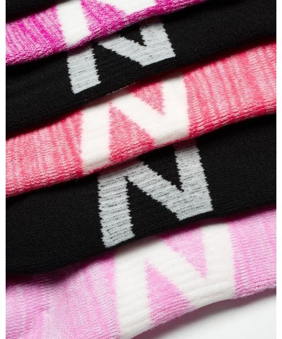 Women's Athletic Socks - Cushioned Low Cut Ankle Socks (6 Pack) Pink Logo $9.35 Activewear