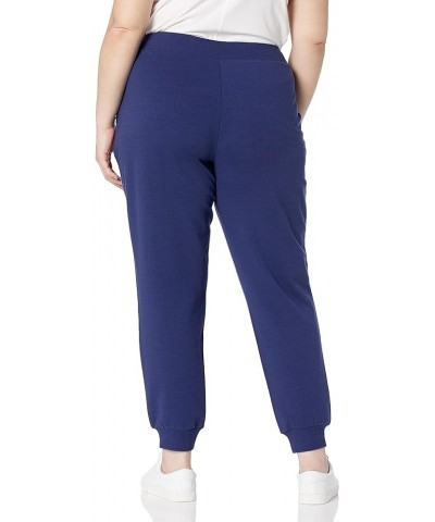 Women's Grace Supersoft Stretch Rib-Cuff Jogger Navy $12.89 Leggings