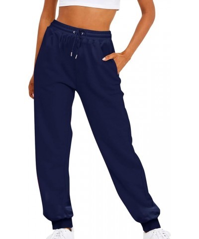 Casual Sweatpants for Women High Waisted Workout Jogger Pants Athletic Fashion Lounge Trousers with Pockets 001 Navy $12.50 A...