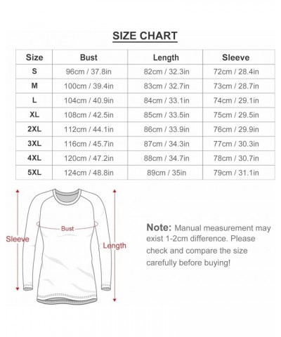 Women Long Sleeve Casual Loose Tops Tee Pattern 395 $11.00 T-Shirts