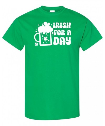 St. Patrick's Day Wavy Funny Beer Shamrock Clover Drinking Party Womens Mens Shirts Tees Irish for a Day - Irish Green $9.24 ...