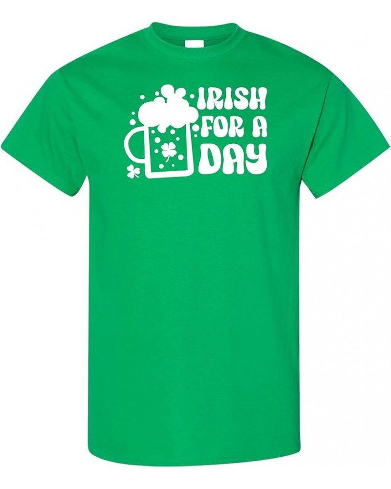 St. Patrick's Day Wavy Funny Beer Shamrock Clover Drinking Party Womens Mens Shirts Tees Irish for a Day - Irish Green $9.24 ...