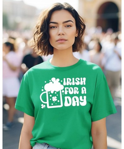 St. Patrick's Day Wavy Funny Beer Shamrock Clover Drinking Party Womens Mens Shirts Tees Irish for a Day - Irish Green $9.24 ...