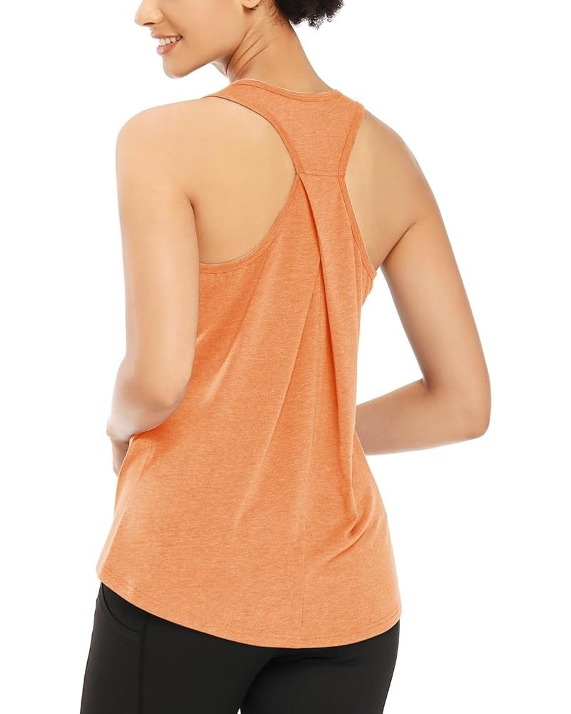 Womens Workout Tops Yoga Tank Tops-Sleeveless Exercise Athletic Gym Sport Shirts Racerback Tank Tops Sports Yellow $10.19 Act...