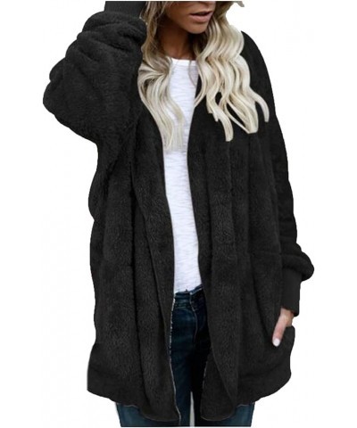 Winter Coats For Women 2023 Trendy Casual Warm Jacket Fashion Long Sleeve Outerwear Trendy Clothes A2black $11.08 Jackets