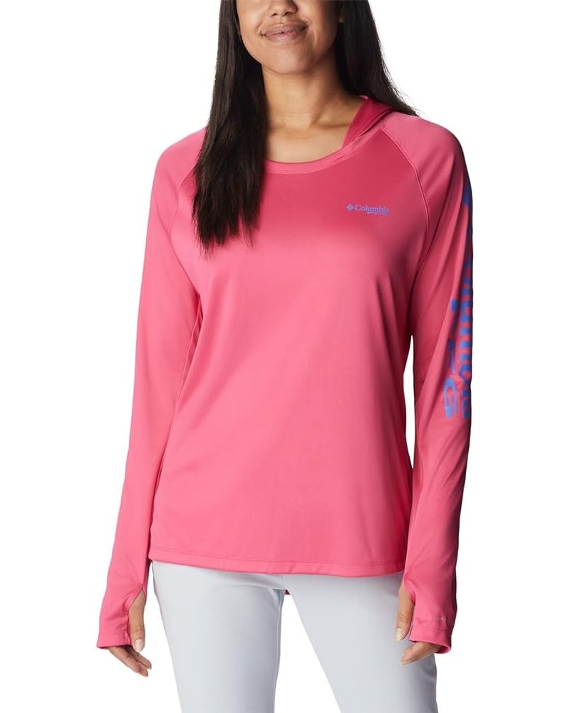 Women's Tidal Tee Hoodie Ultra Pink/Violet Sea Logo $20.82 Activewear