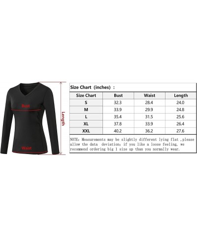 Women's 3 Pack Dry Fit Athletic Compression Base Layer Long Sleeve V-neck,black,grey,wine Red $23.21 Activewear