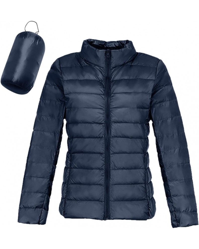 Packable Puffer Jacket Women Lightweight Short Down Jackets Winter Trendy Slim Fit Hooded Bubble Coat Light Puffer Jackets Na...