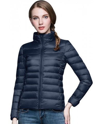 Packable Puffer Jacket Women Lightweight Short Down Jackets Winter Trendy Slim Fit Hooded Bubble Coat Light Puffer Jackets Na...