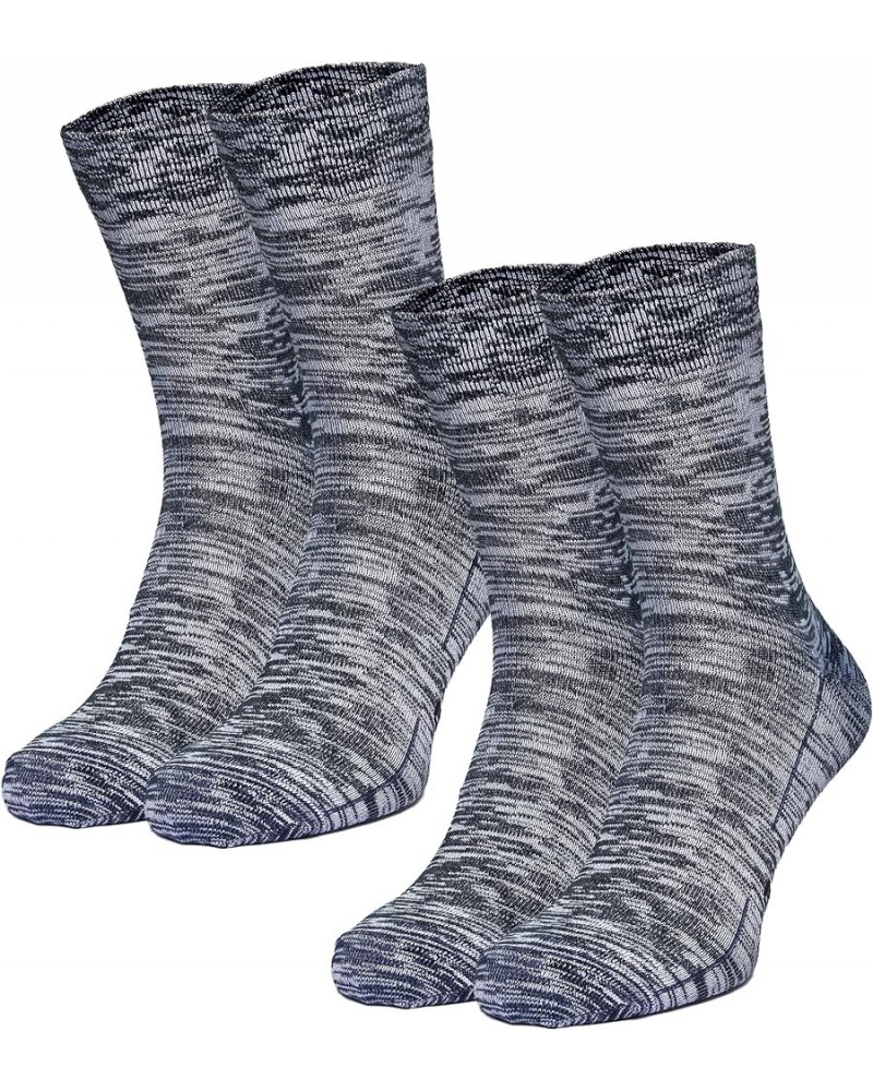 Thin Merino Wool Socks for Women and Men - Merino Wool Running Socks Quarter Style Space Blue Pack of 2 $12.64 Socks