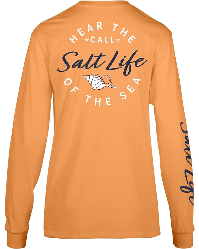 Women's Call of The Sea Long Sleeve Tee Mock Orange $12.45 Activewear