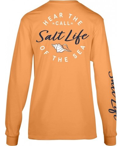 Women's Call of The Sea Long Sleeve Tee Mock Orange $12.45 Activewear