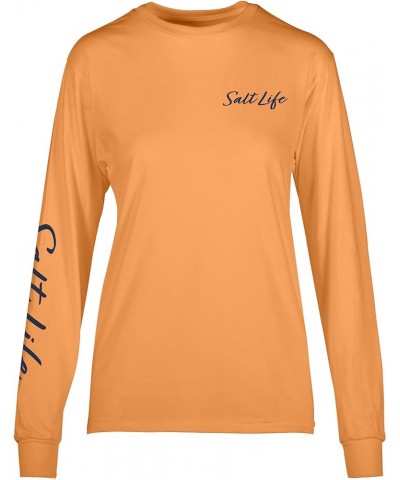 Women's Call of The Sea Long Sleeve Tee Mock Orange $12.45 Activewear