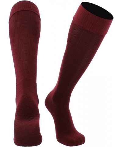 Soccer Socks Youth Toddler Adult Fold Down Top MS Multisport Tube Socks Maroon $8.39 Socks