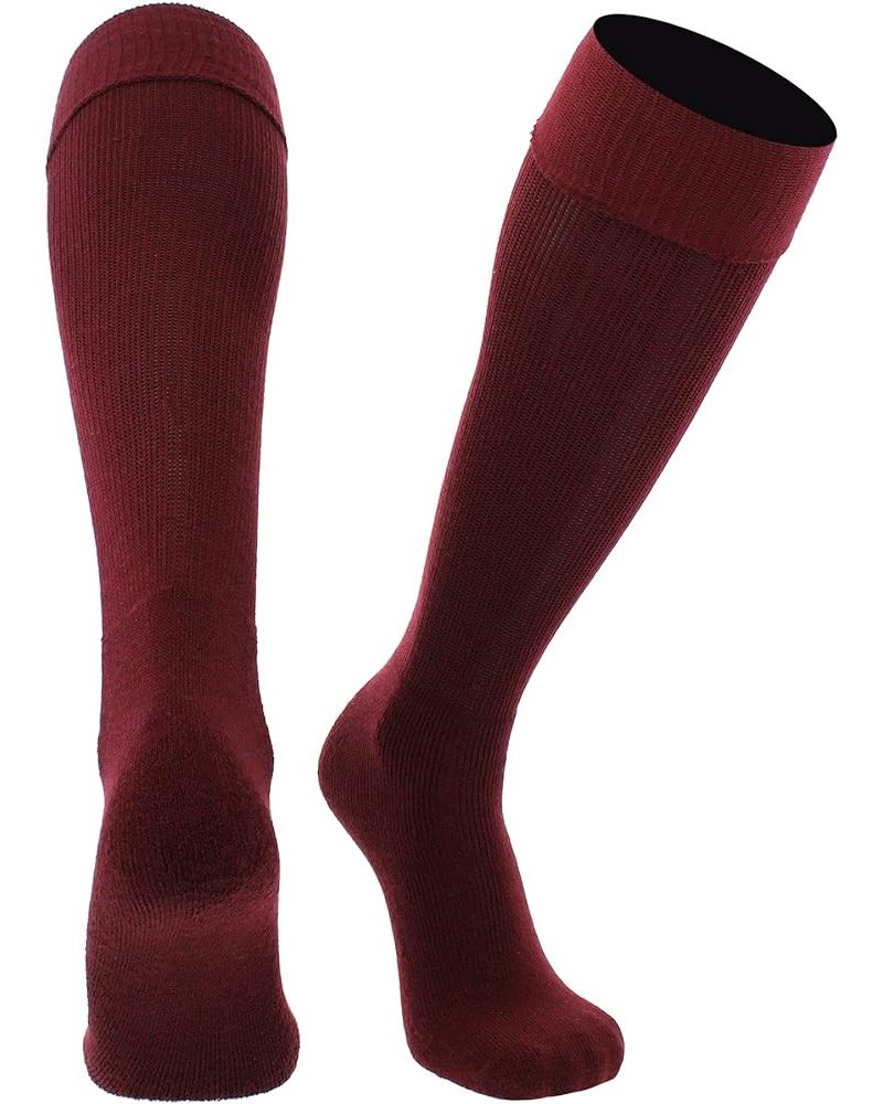 Soccer Socks Youth Toddler Adult Fold Down Top MS Multisport Tube Socks Maroon $8.39 Socks