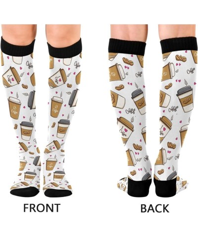 Halloween Pumpkin Ghost Women's Compression Socks Athletic Tube Sock Knee High Socks Sport Socks Multicolor.21 $9.89 Activewear