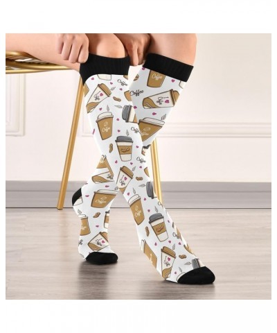 Halloween Pumpkin Ghost Women's Compression Socks Athletic Tube Sock Knee High Socks Sport Socks Multicolor.21 $9.89 Activewear