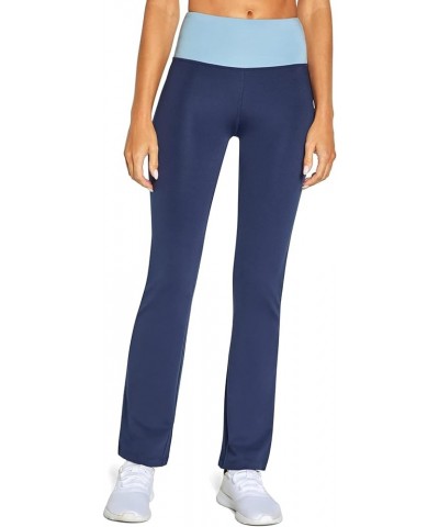 Women's Colorblock High Rise Flare Pant Peacoat/Fairy Tale $14.08 Activewear