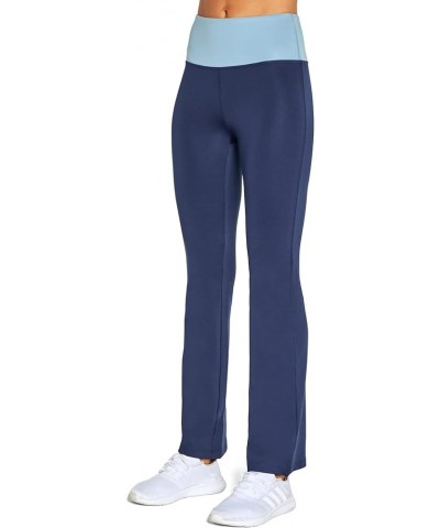 Women's Colorblock High Rise Flare Pant Peacoat/Fairy Tale $14.08 Activewear