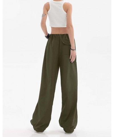 Cargo Pants Women, Parachute Pants for Women Baggy Low Waist Zipper Y2K Pants Light Baggy Jogger Relaxed Army Green 199 $9.53...