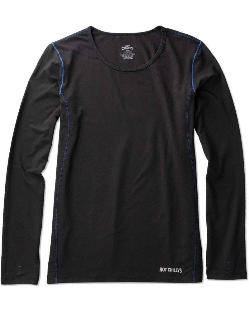 Women's Clima-Tek Crewneck Midweight Relaxed Fit Base Layer Medium Black $36.00 Activewear