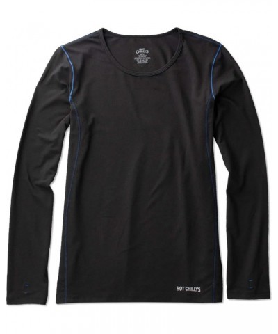 Women's Clima-Tek Crewneck Midweight Relaxed Fit Base Layer Medium Black $36.00 Activewear