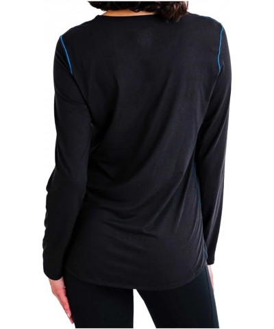 Women's Clima-Tek Crewneck Midweight Relaxed Fit Base Layer Medium Black $36.00 Activewear