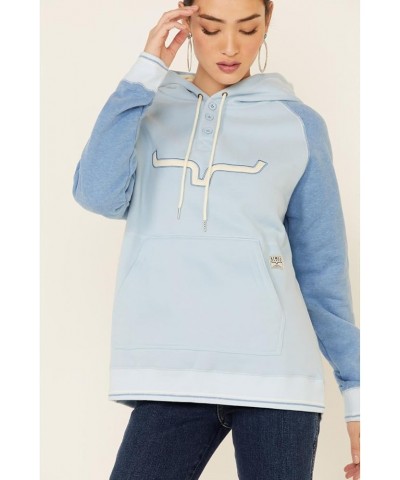 Women's Amigo Pullover Hoodie Blue $42.39 Hoodies & Sweatshirts